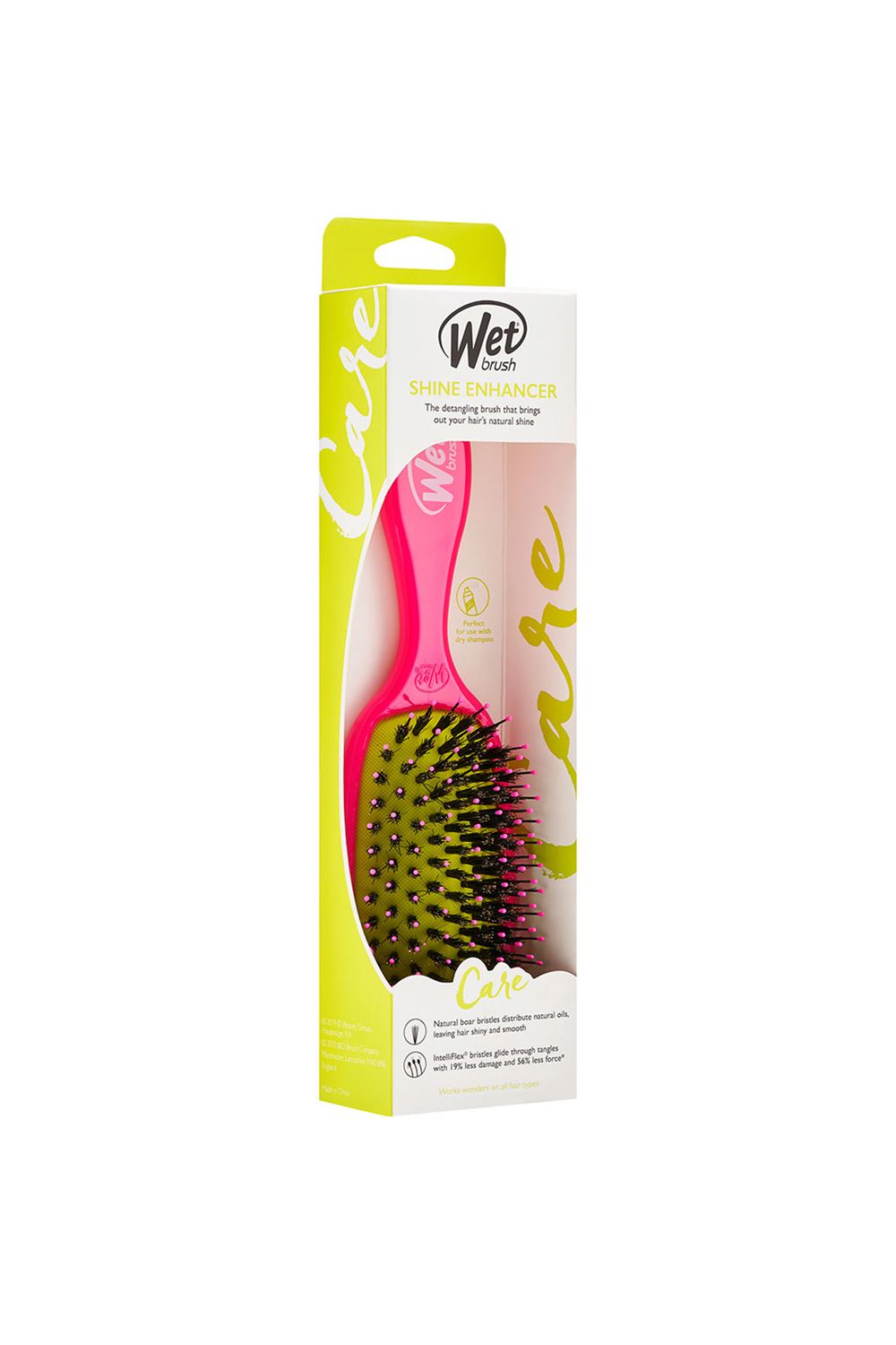 Shine Enhancer Hairbrush, Pink