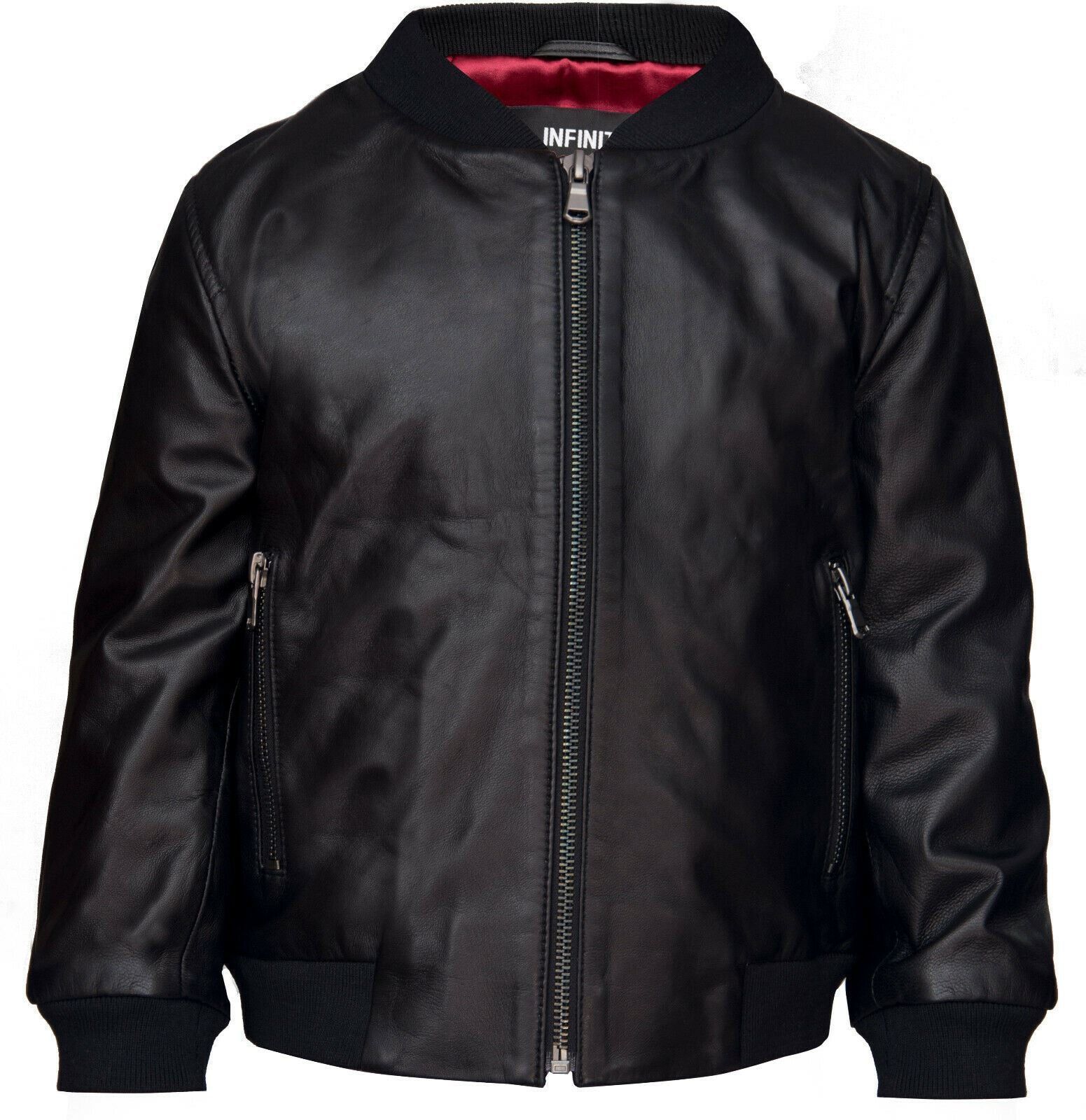 Varsity Baseball Leather Bomber Jacket (1-13Years)