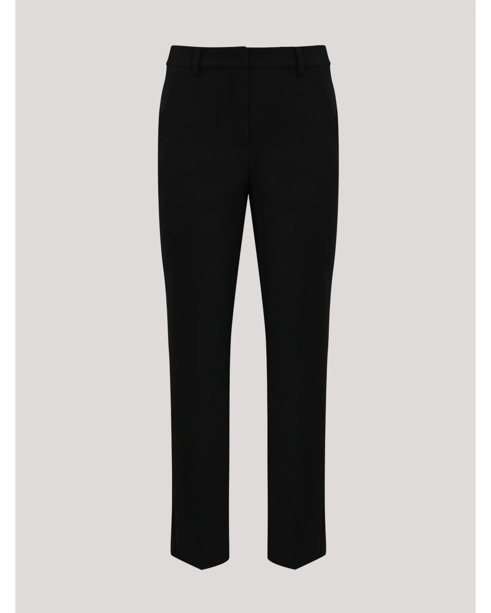 Straight Leg Trousers Wo - Black Pants