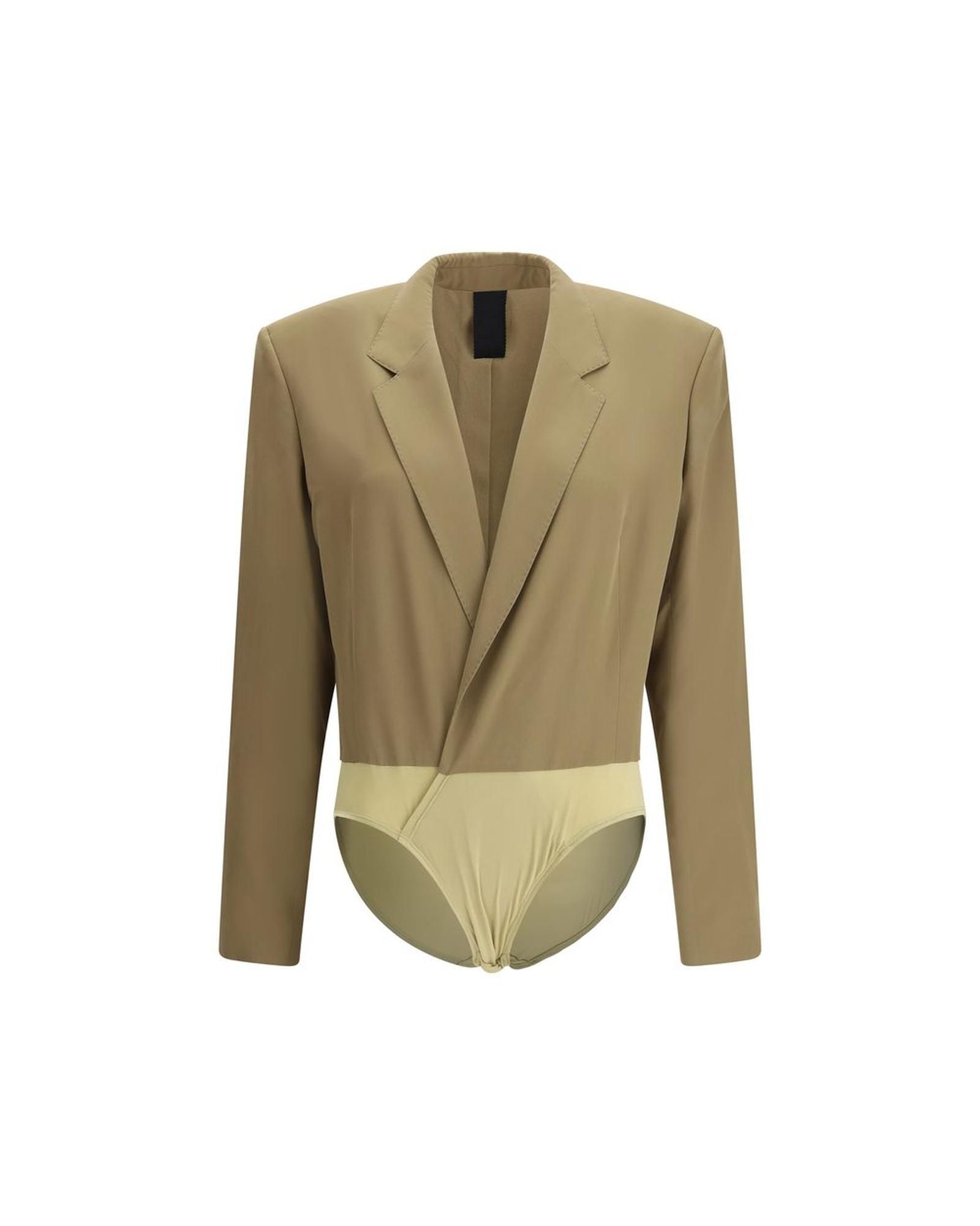 Tailored Bodysuit Versatile Design- Bicolor Clothing