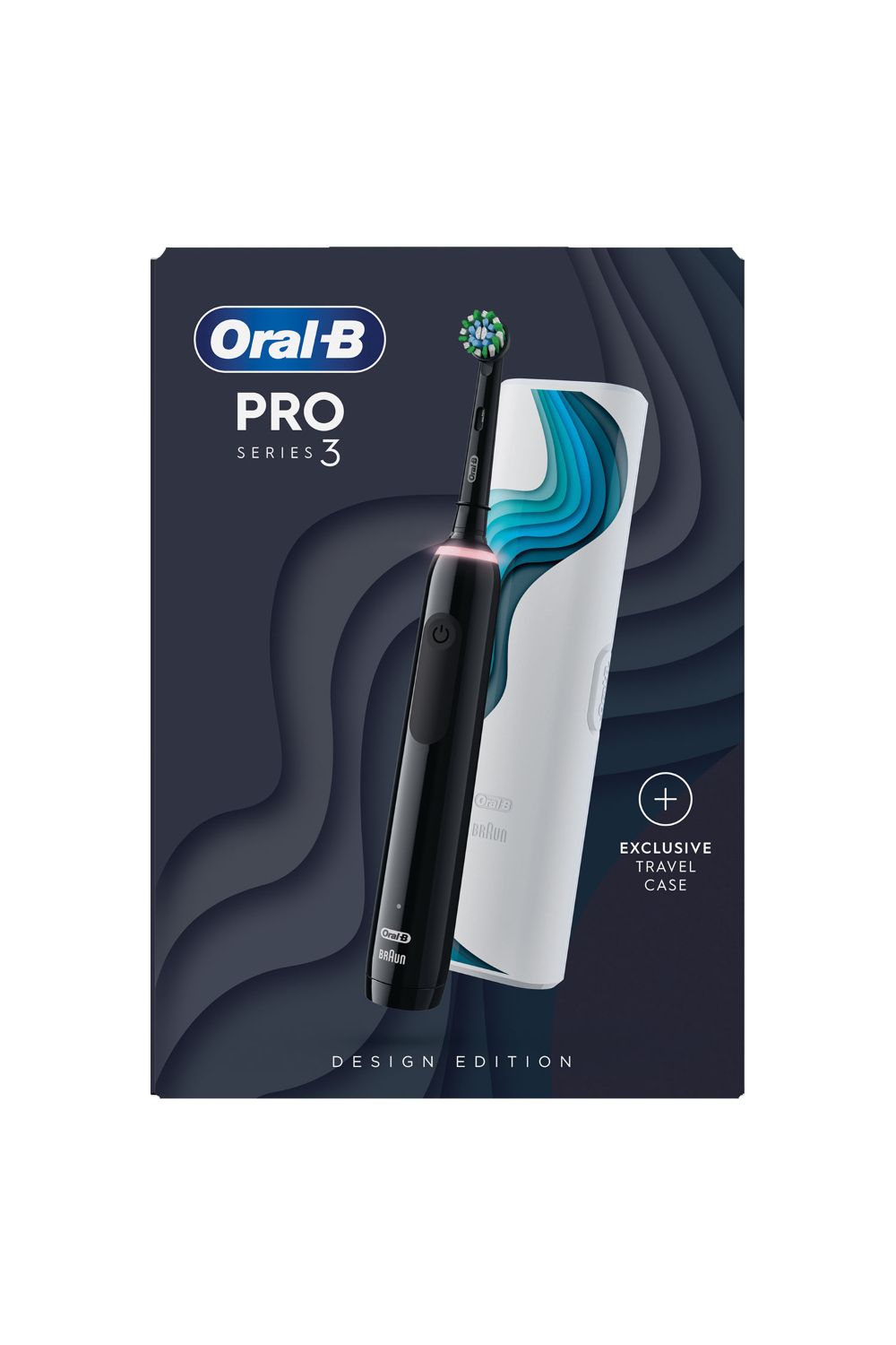 Pro Series 3 'Electric Rechargeable Toothbrush' with Travel Case, Black