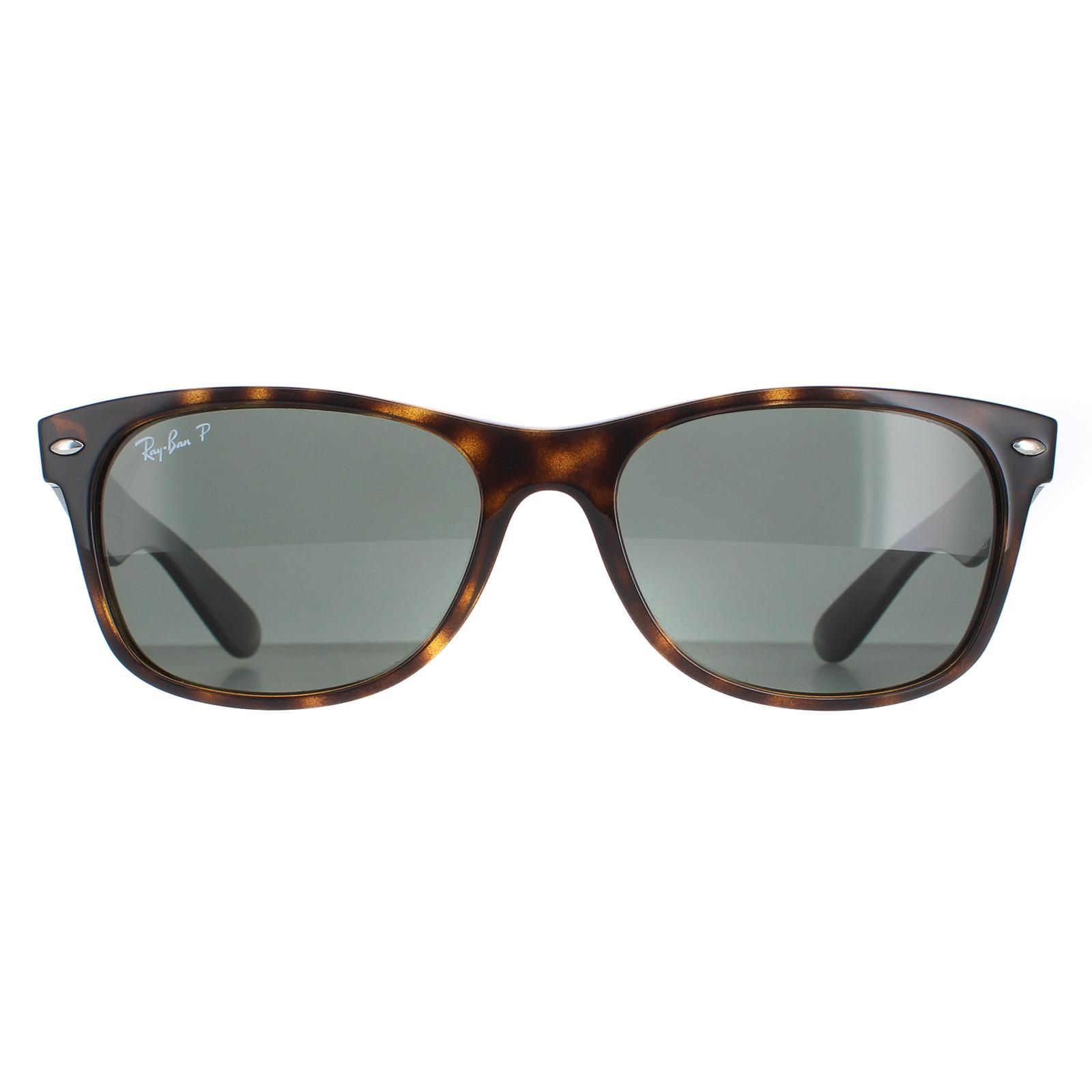 Rectangle Tortoise Green Polarized Sunglasses