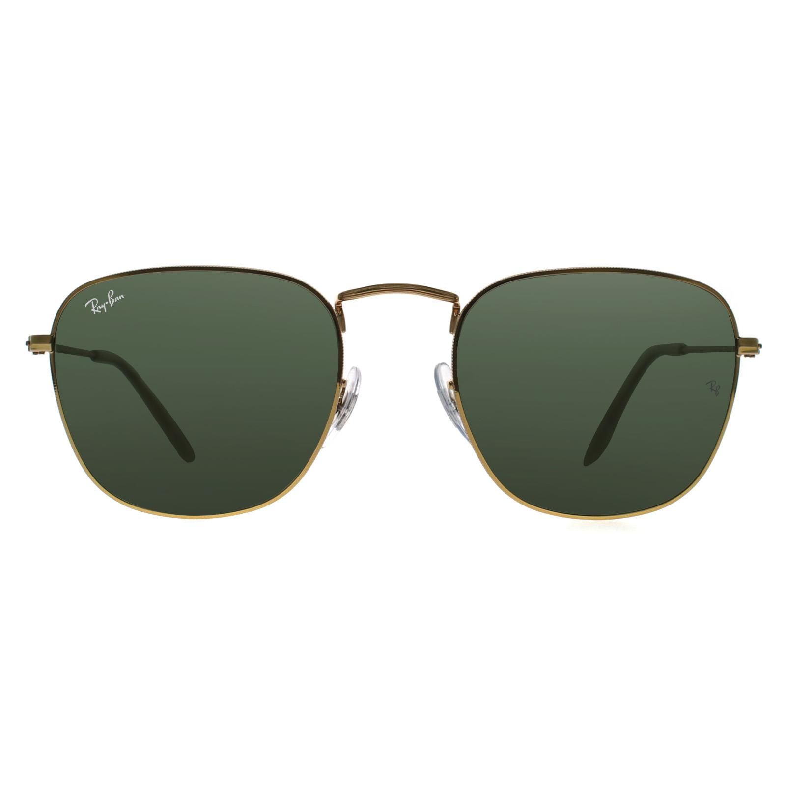 Round Unisex Gold Green G-15 Sunglasses
