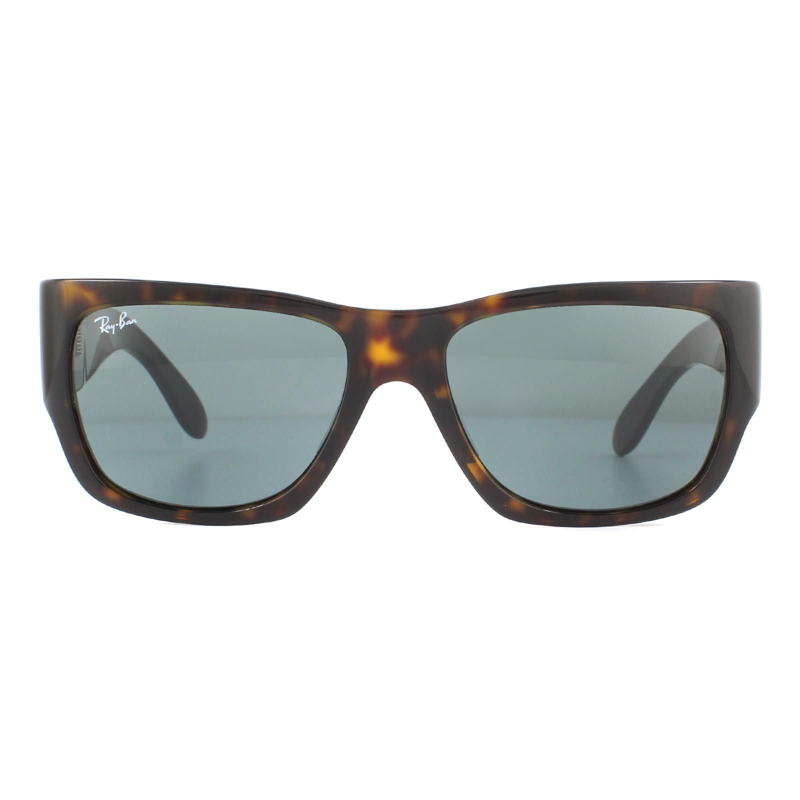 Square Tortoise Blue Sunglasses