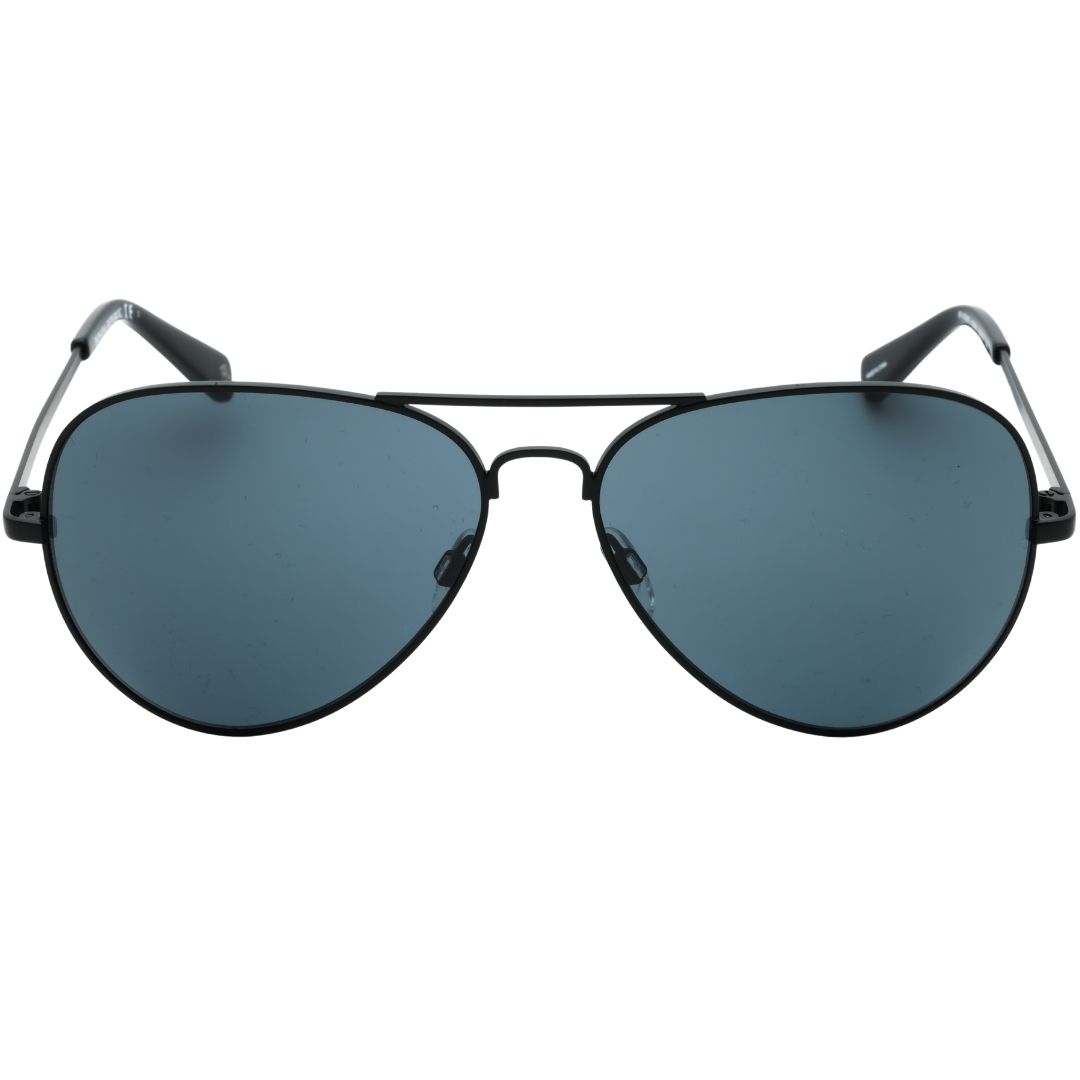 Grey Lensed Matte Black Sunglasses