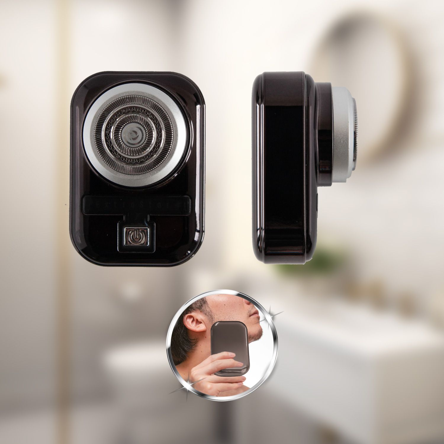 Cordless Professional Shaver, USB Rechargeable, Black