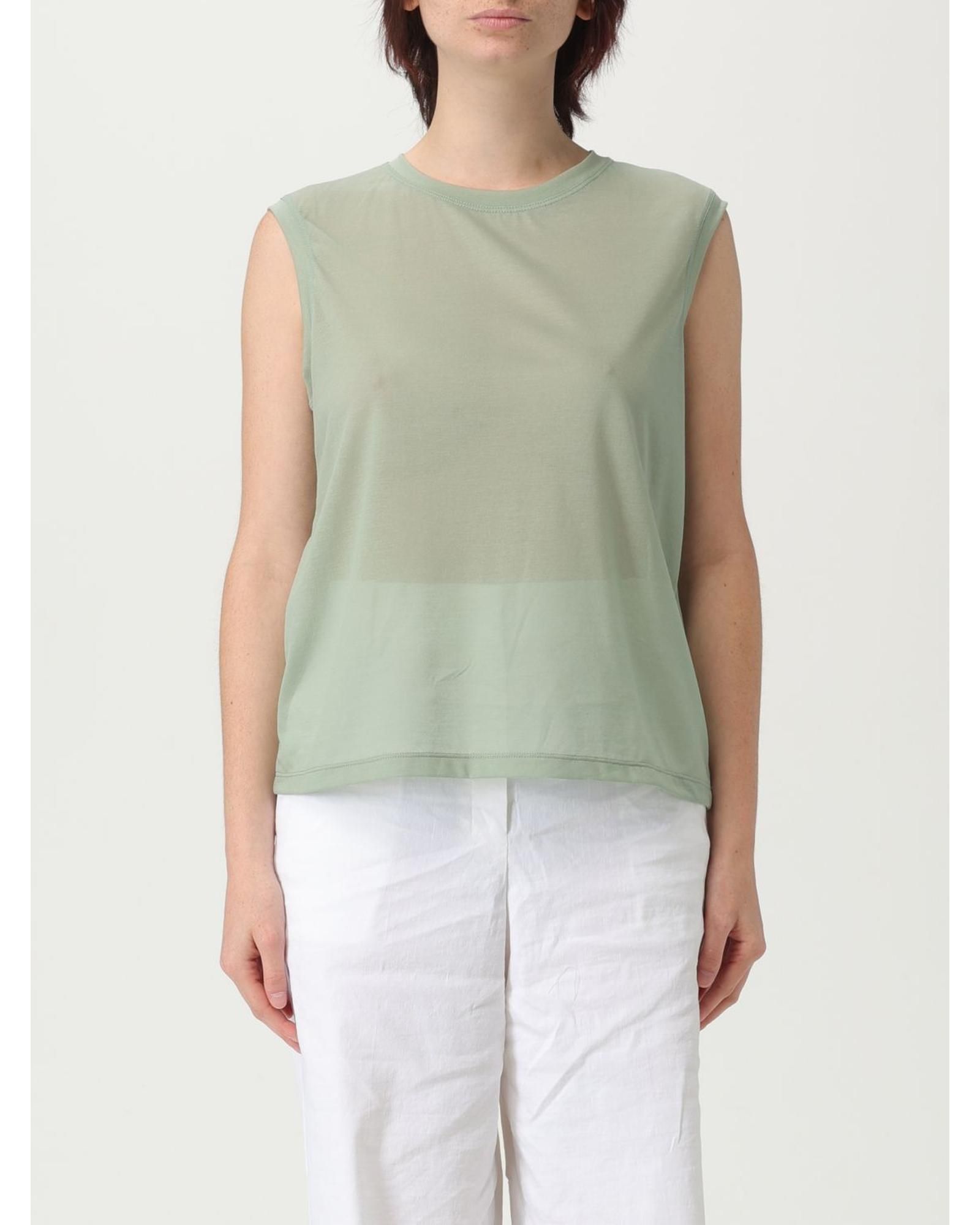 Sleeveless Sage Green Relaxed Top Wo