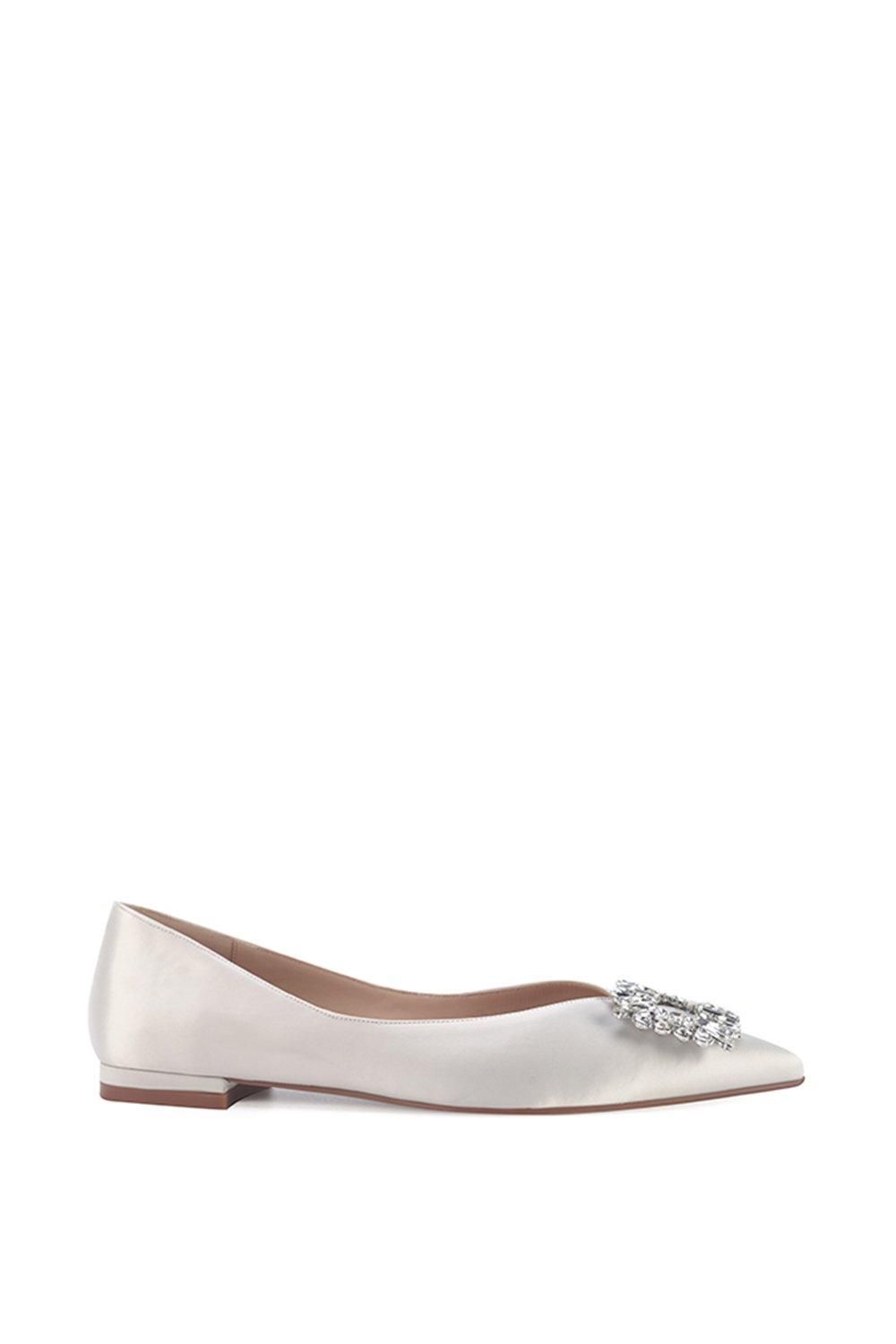 'Bucia' Flat Diamante Ballet Shoe