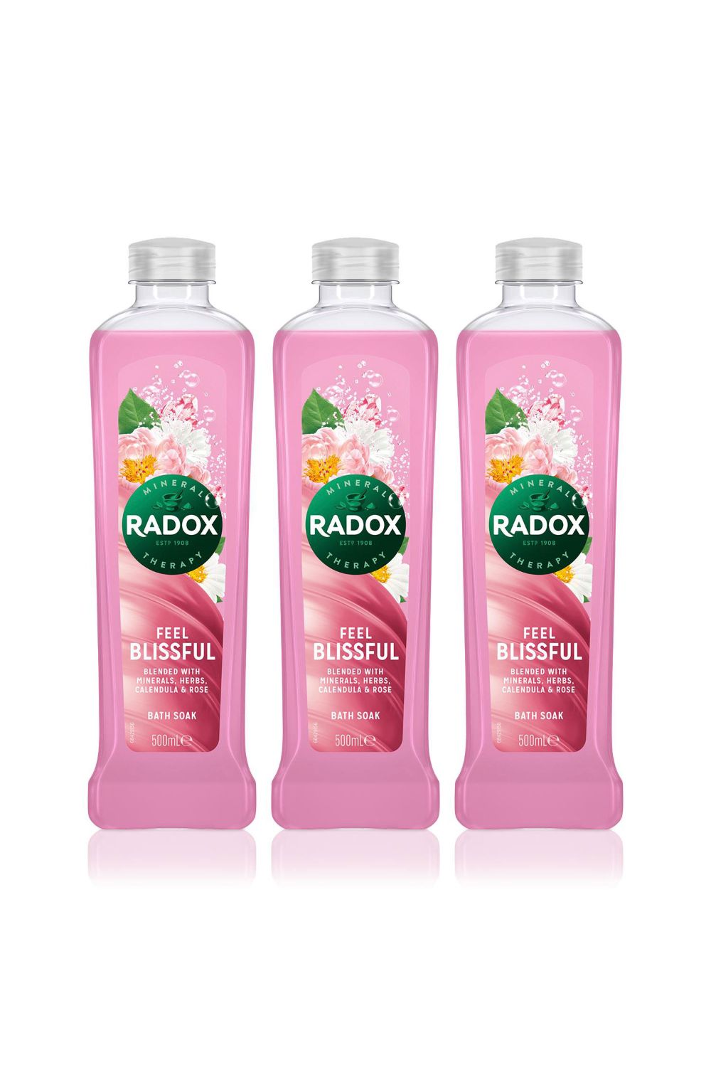 100% Nature Inspired Fragrances 'Bath Soak' 500ml, 3Pk