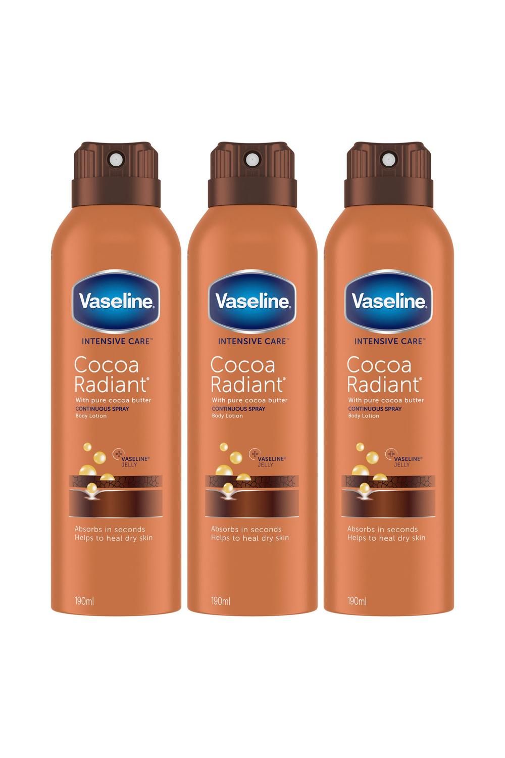 'Body Lotion' Intensive Care Cocoa Radiant 190ml,3 Pack