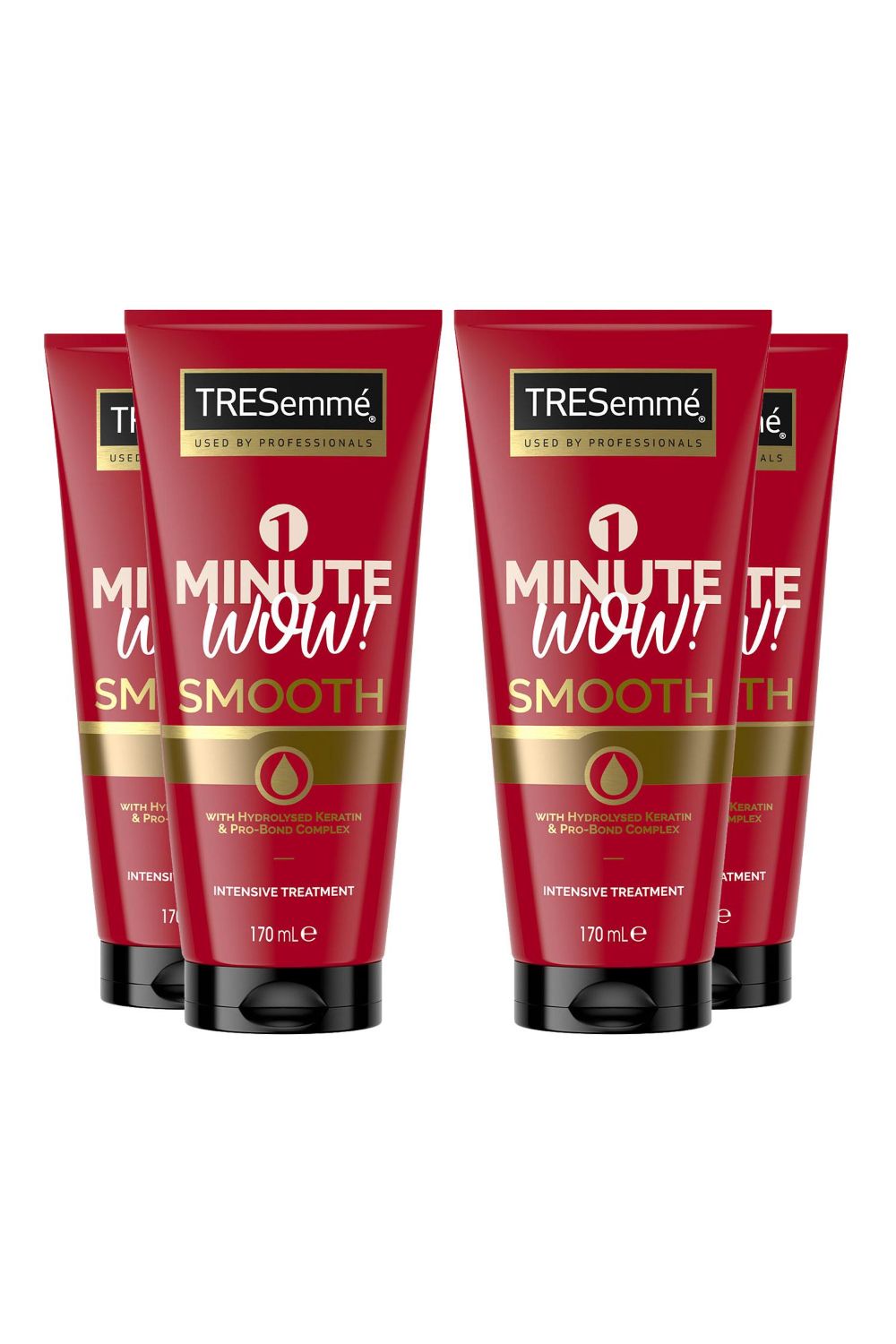 1 Minute WOW Smooth Intensive 'Hair Treatment', 4 Pack of 170ml
