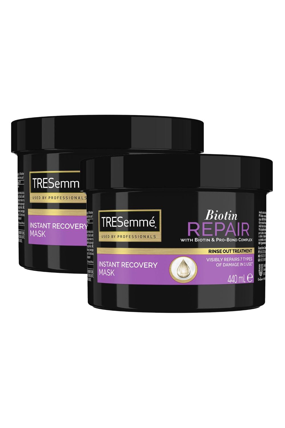 Biotin Repair Instant 'Recovery Mask' with Biotin & Pro-bond, 2 Pack of 440ml