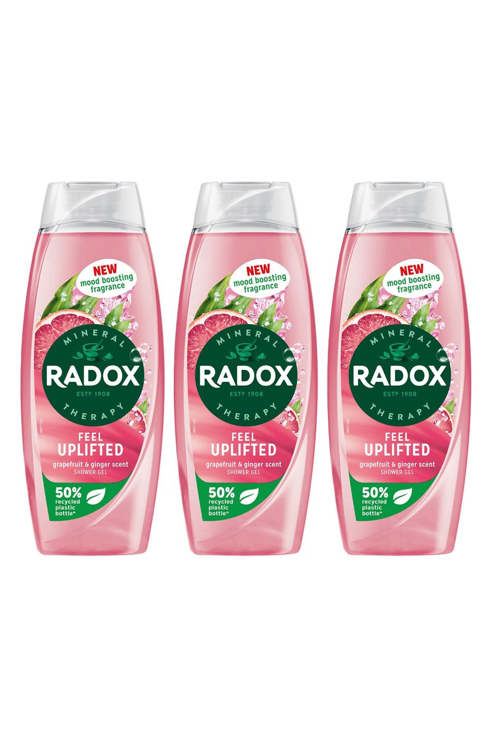 'Shower Gel' Feel Uplifted With Grapefruit & Ginger Scent, 3 x 450 ml