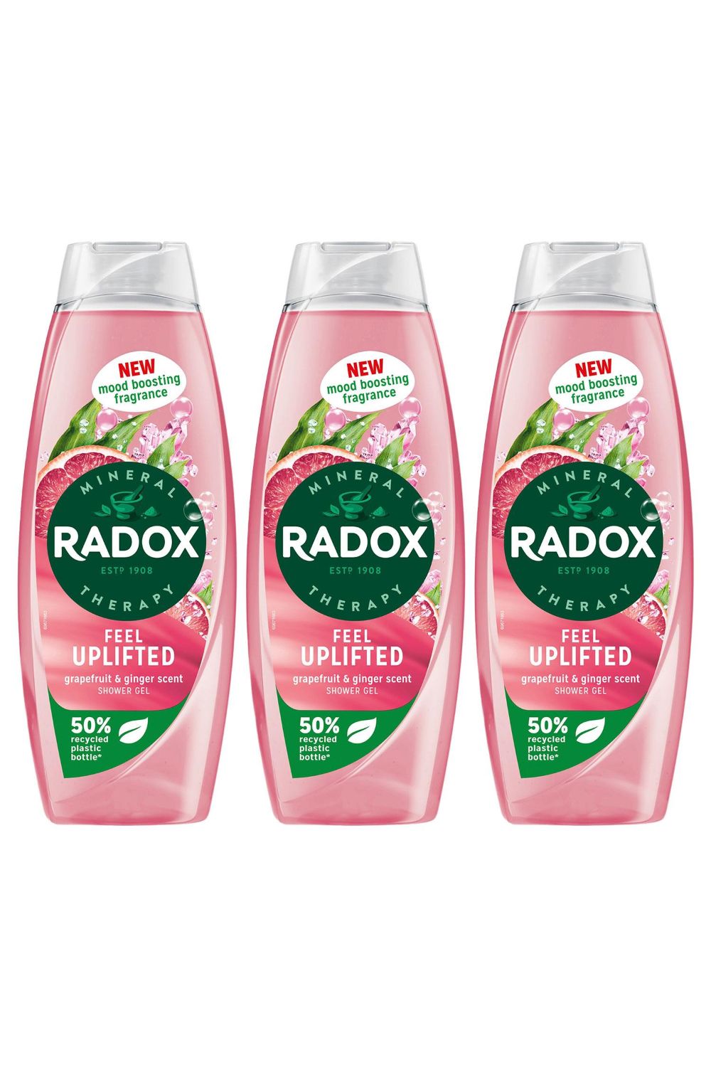 'Shower Gel' Feel Uplifted With Grapefruit & Ginger Scent, 3x 675 ml