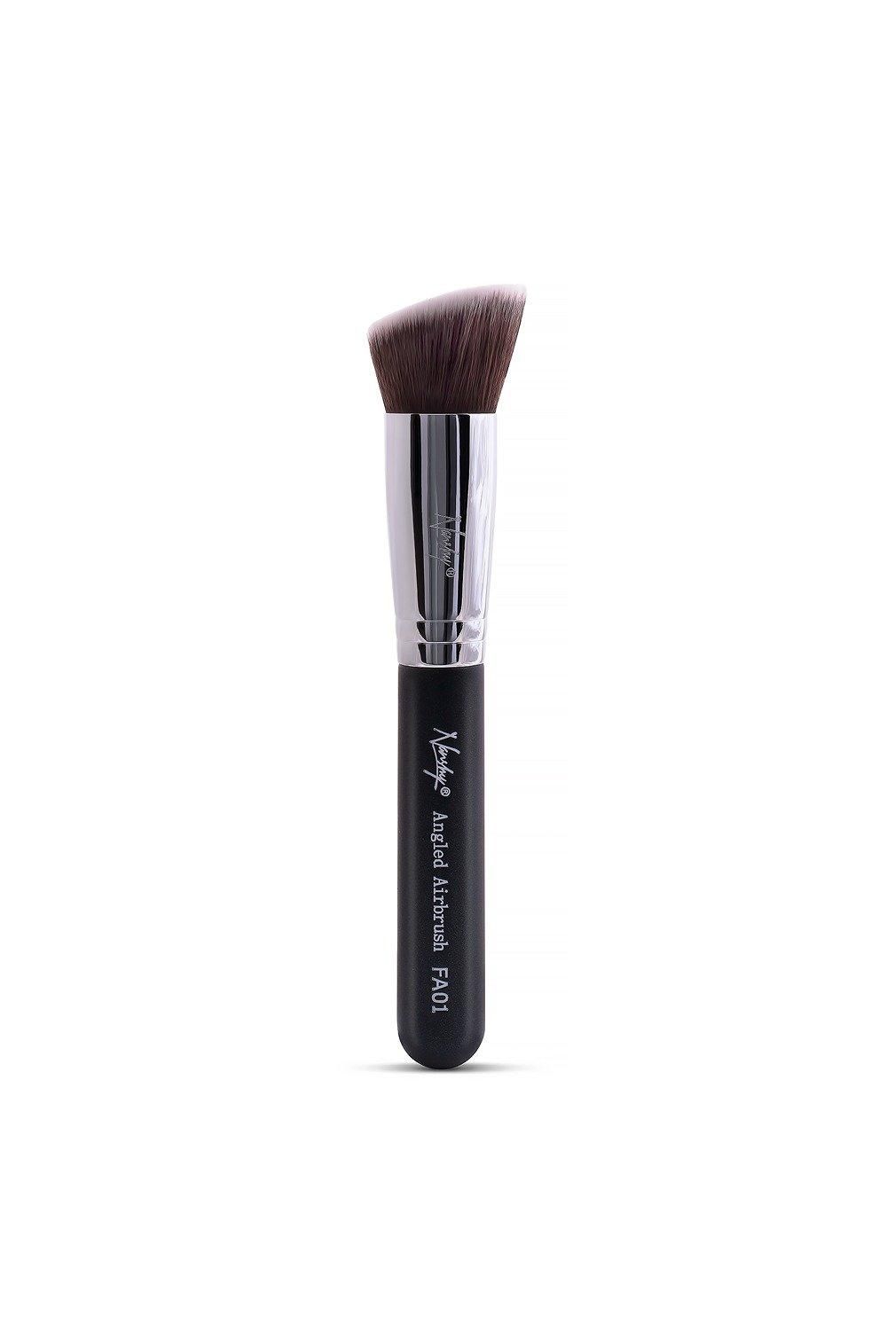 Angled Airbrush Kabuki Foundation Makeup Brush Onyx Black