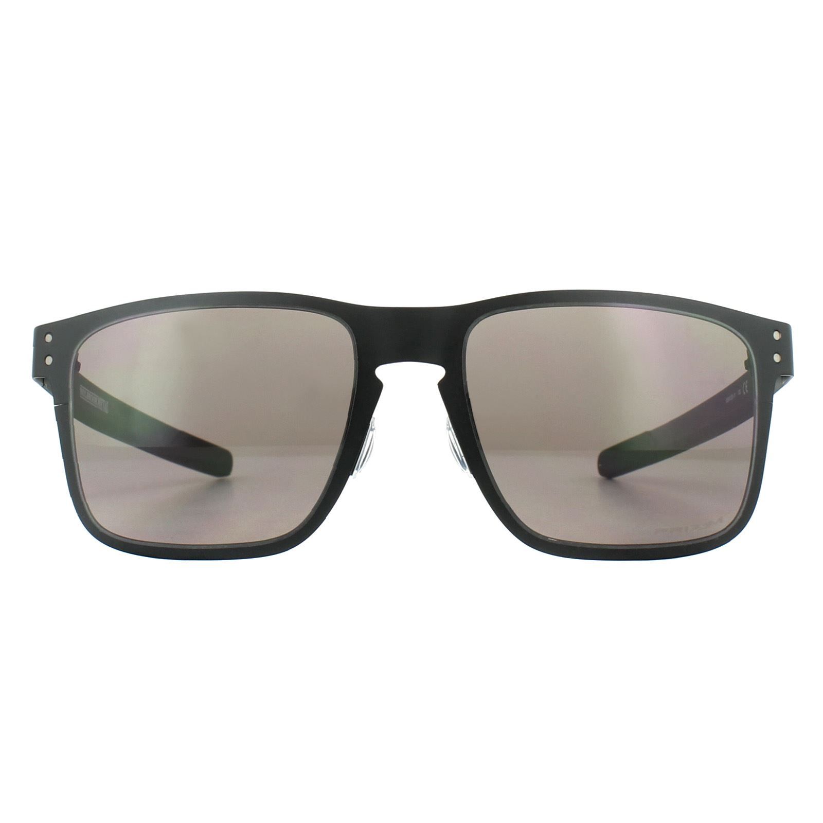 Rectangle Matt Black Prizm Grey Holbrook Metal Sunglasses