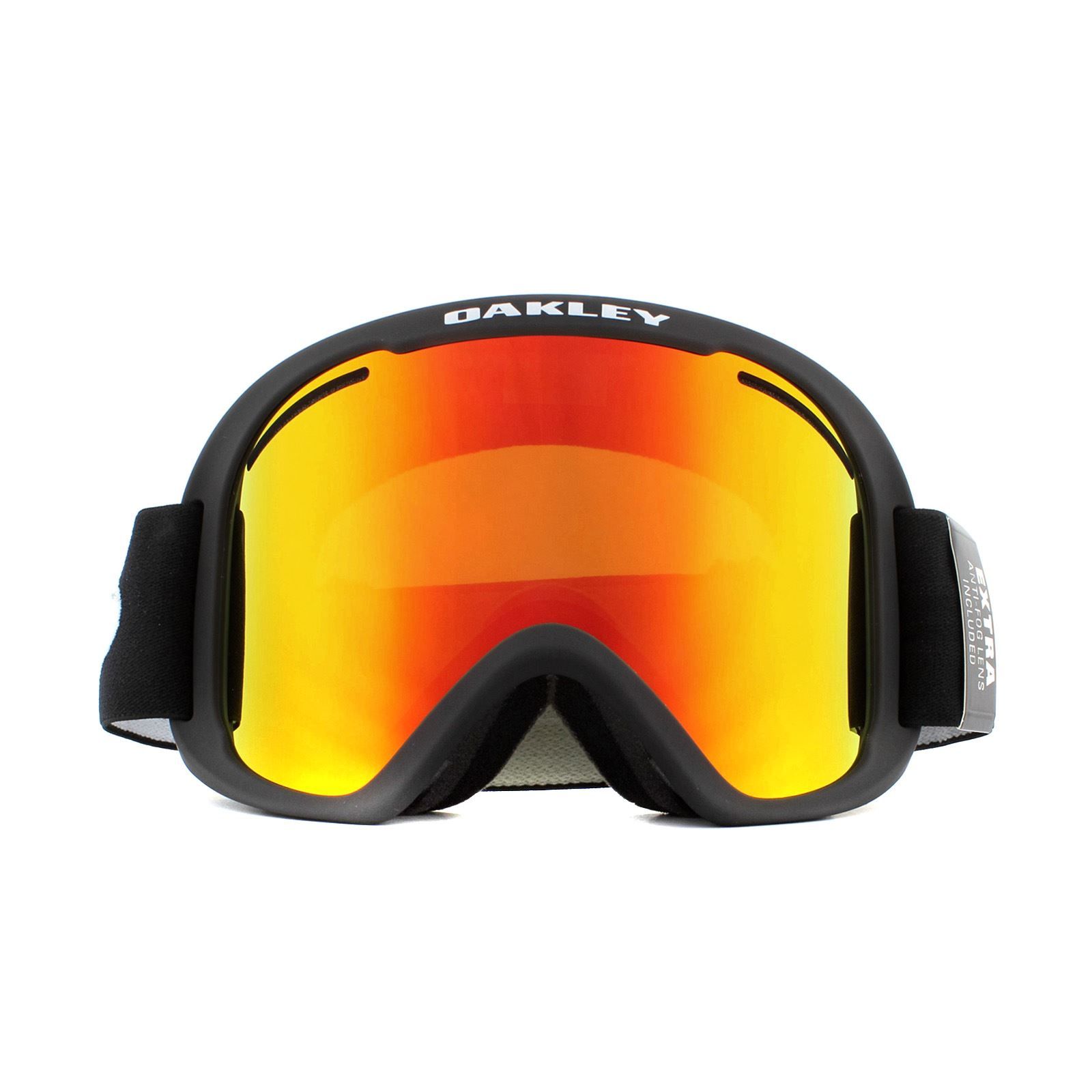 O Frame 2.0 Pro XL OO7112-01 Matte Black Fire Iridium & Persimmon Ski Goggles