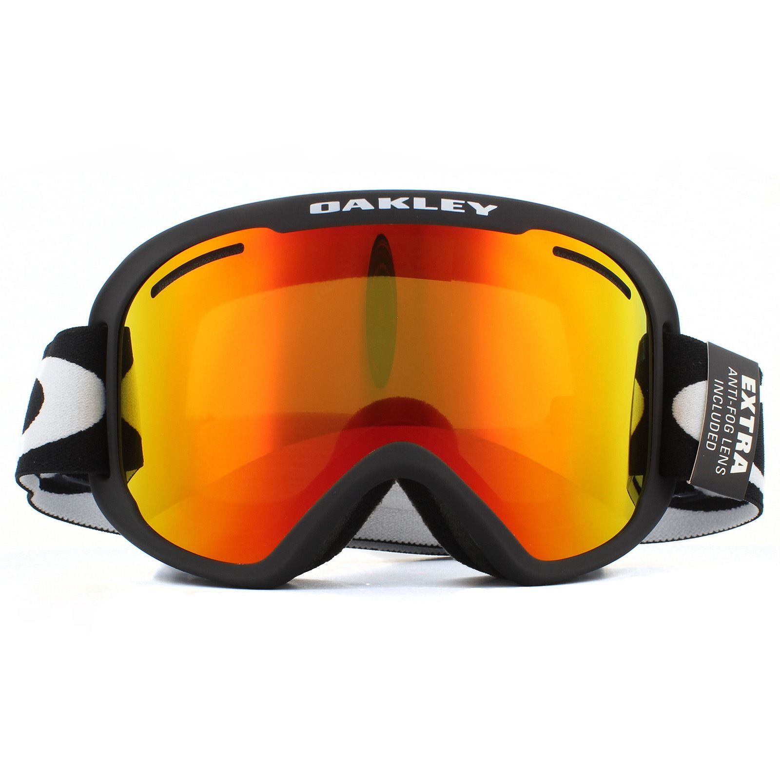 O Frame 2.0 Pro XM OO7113-01 Matte Black Fire Iridium & Persimmon Ski Goggles