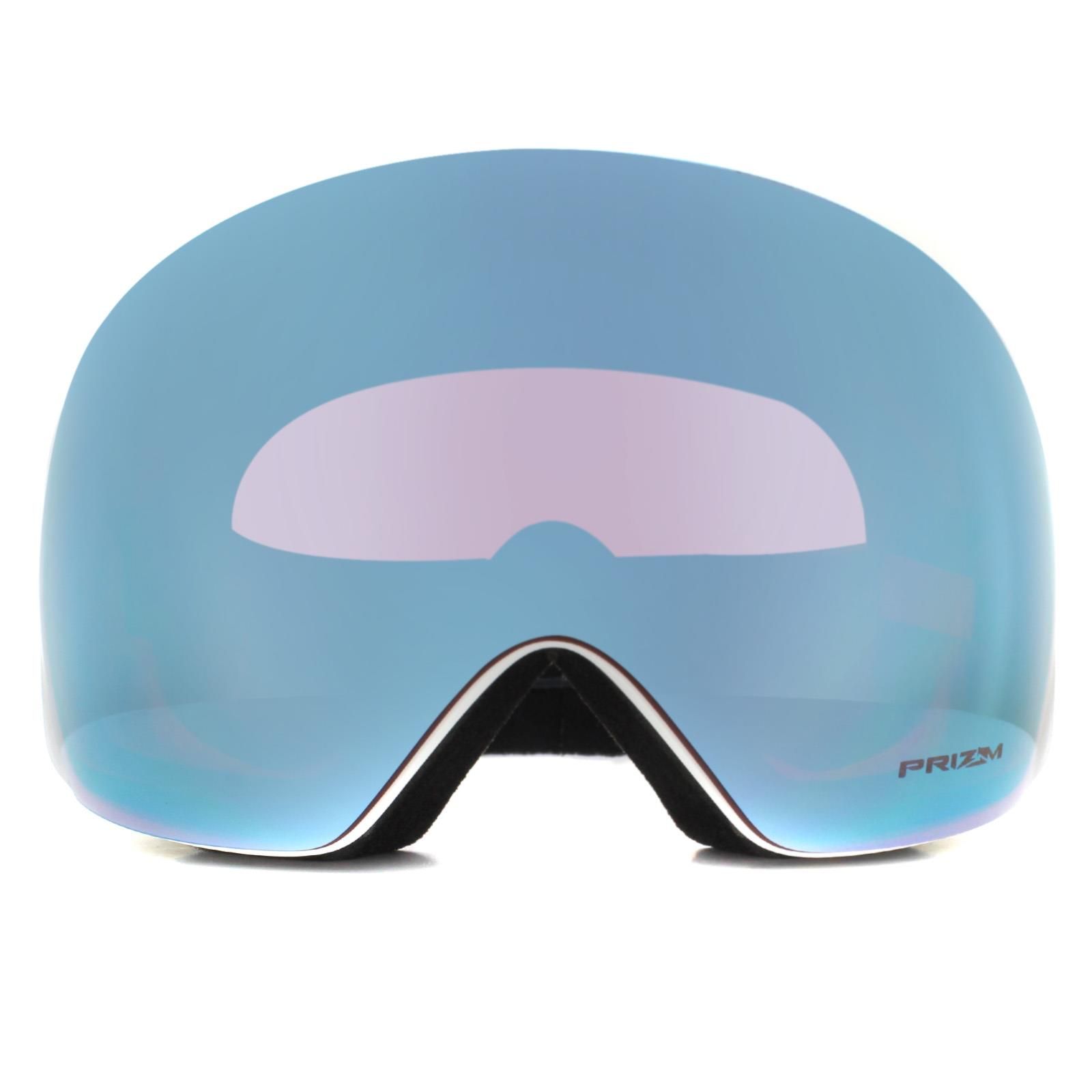 Flight Deck OO7050-91 Matte White Prizm Snow Sapphire Iridium Ski Goggles