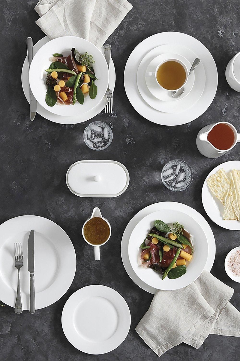 Cashmere Rim Twelve Piece Bone China Dinnerware