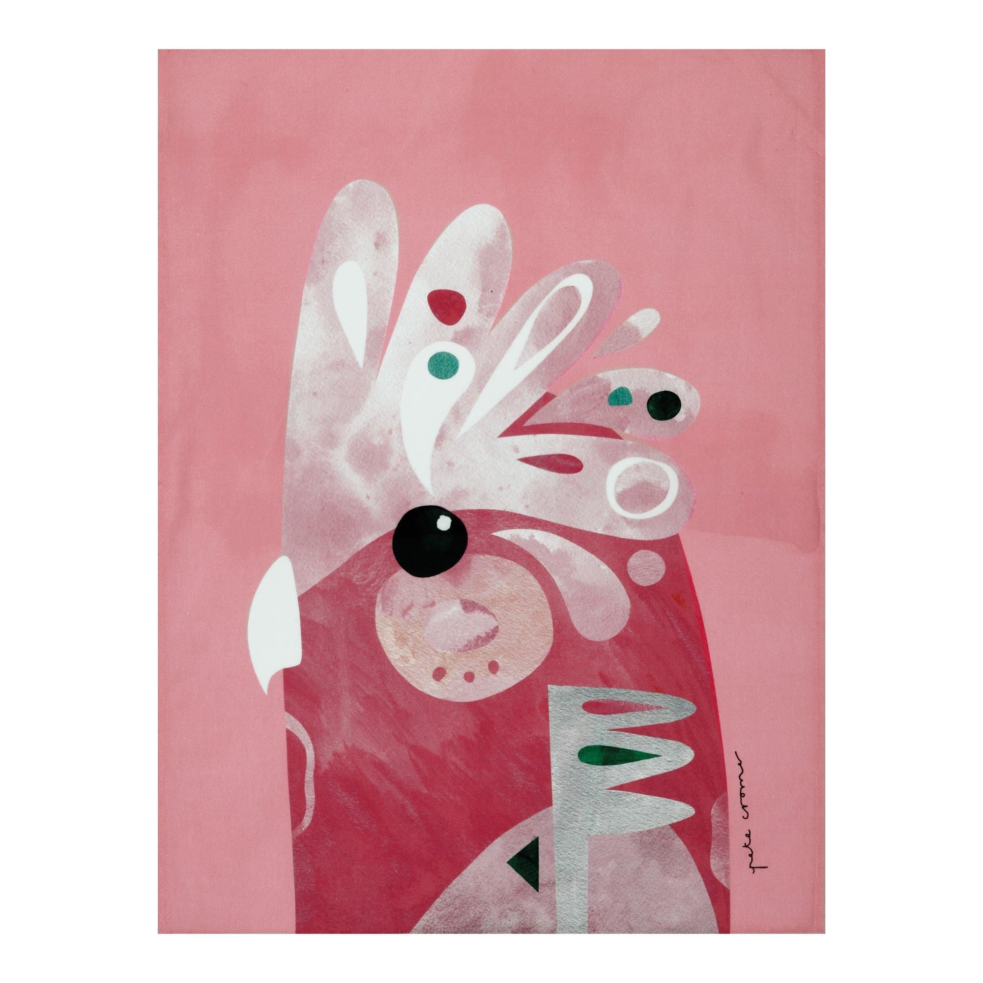 Pete Cromer Galah Tea Towel