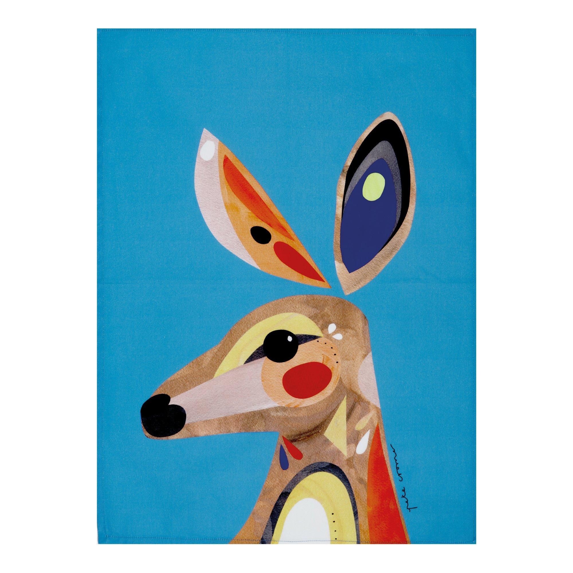 Pete Cromer Kangaroo Tea Towel
