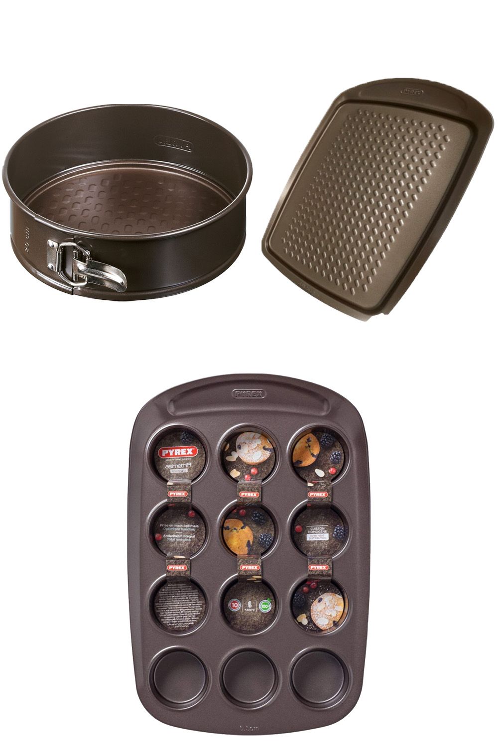 Set of 3 Asimetria Bakeware