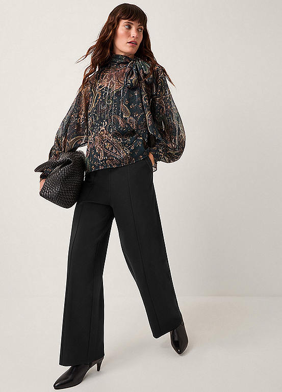 Monsoon Payton Ponte Bootcut Trousers