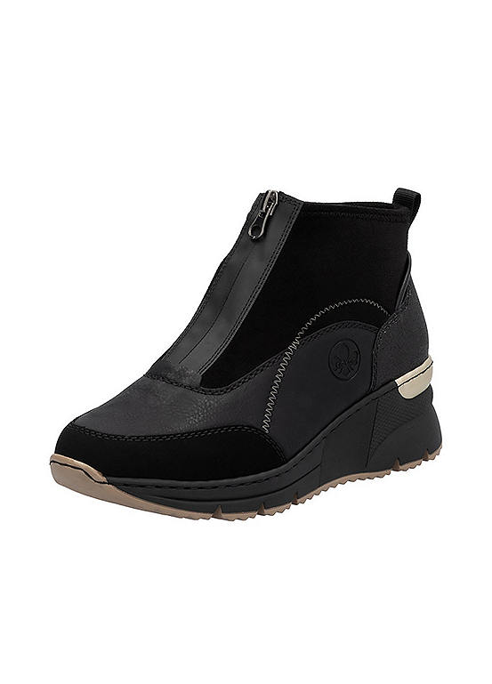 Rieker Black N6361-00 Ankle Boots