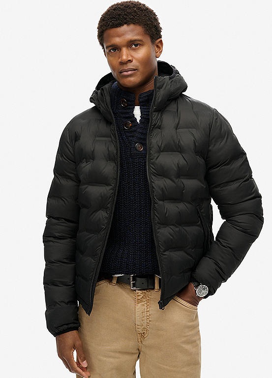 Superdry Hooded Quilted Puffer Coat