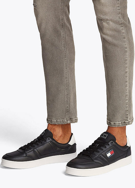 Tommy Jeans Leather Lace-Up Trainers