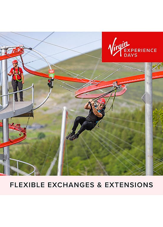 Virgin Experience Days Aero Explorer Zip Line Rollercoaster for Two at Zip World - Email Delivery