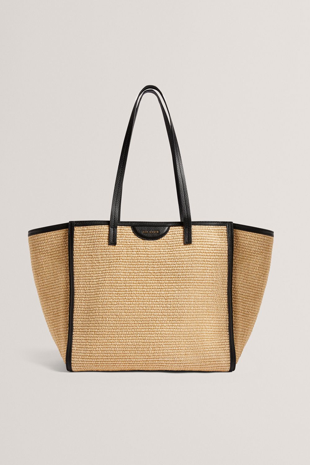 BARNI Faux Raffia Large Shopper Bag