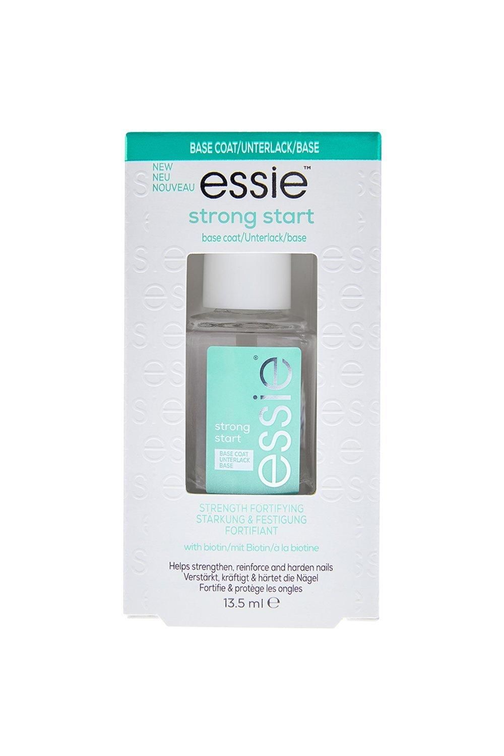 Essie Nail Polish Nail Care Strong Start Ridge Filling, Smoothing Nail Polish Clear Base Coat