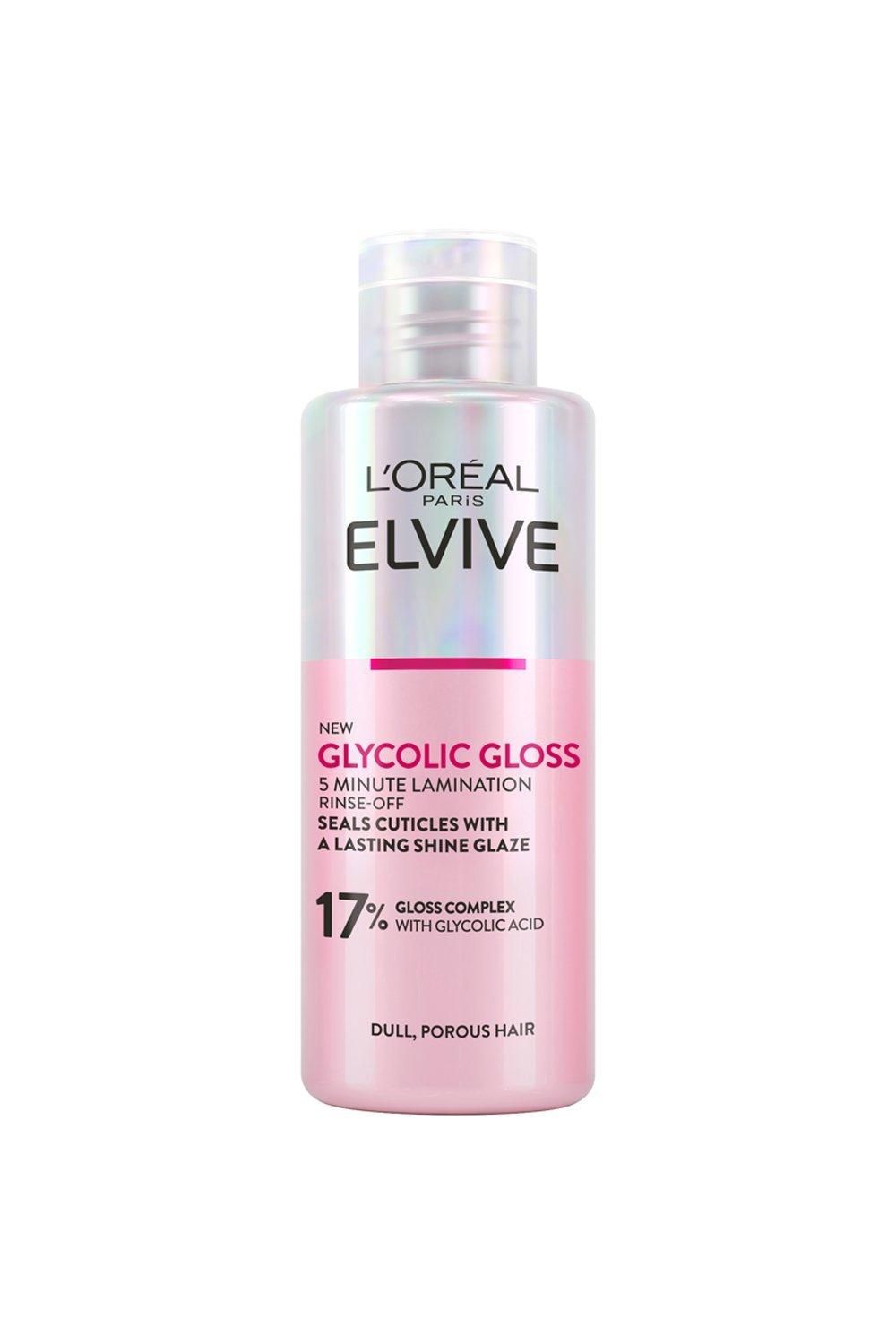 Elvive Glycolic Gloss Rinse-Off 5 minute Lamination Treatment for Dull Porous Hair