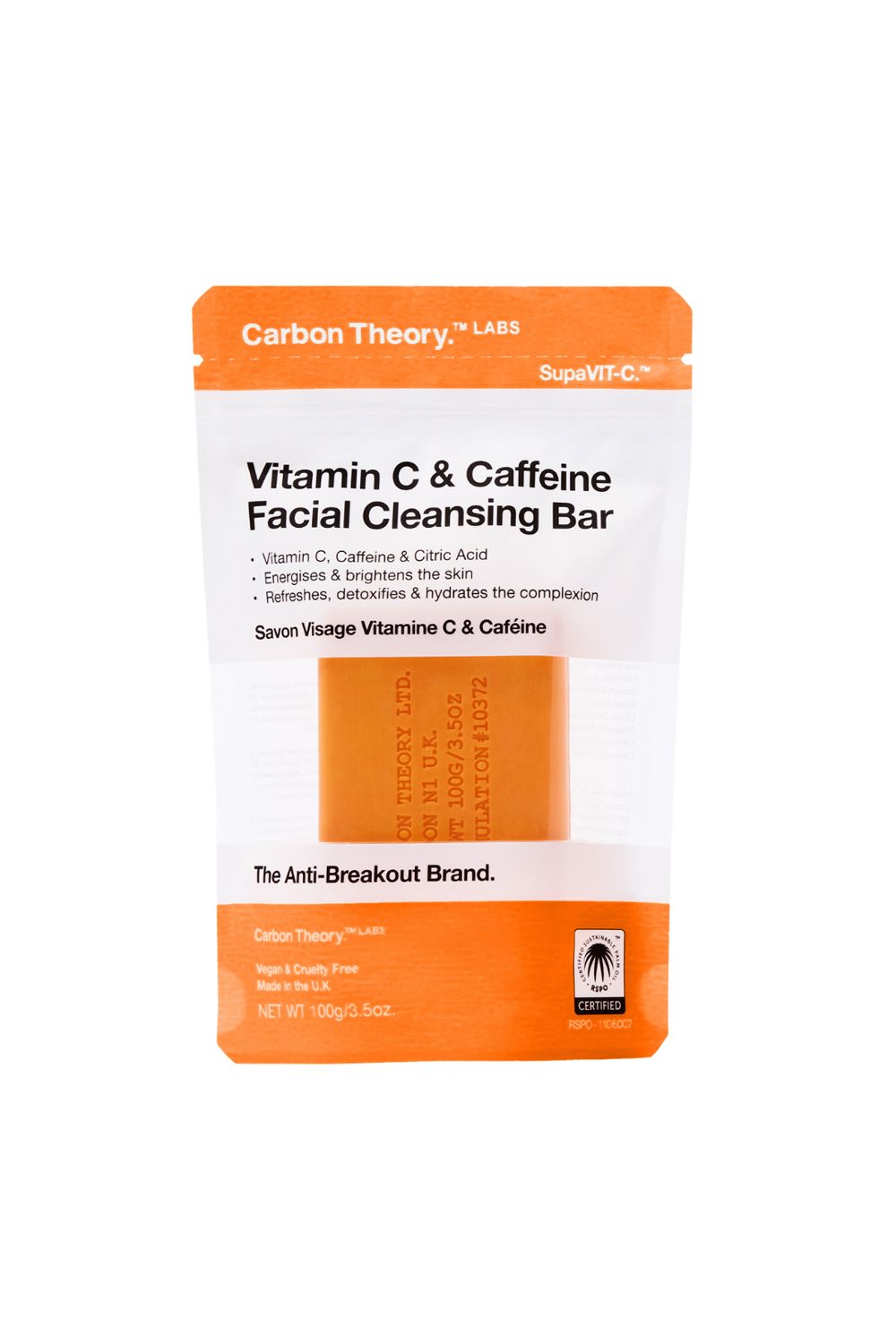 Vitamin C & Caffeine Facial Cleansing Bar
