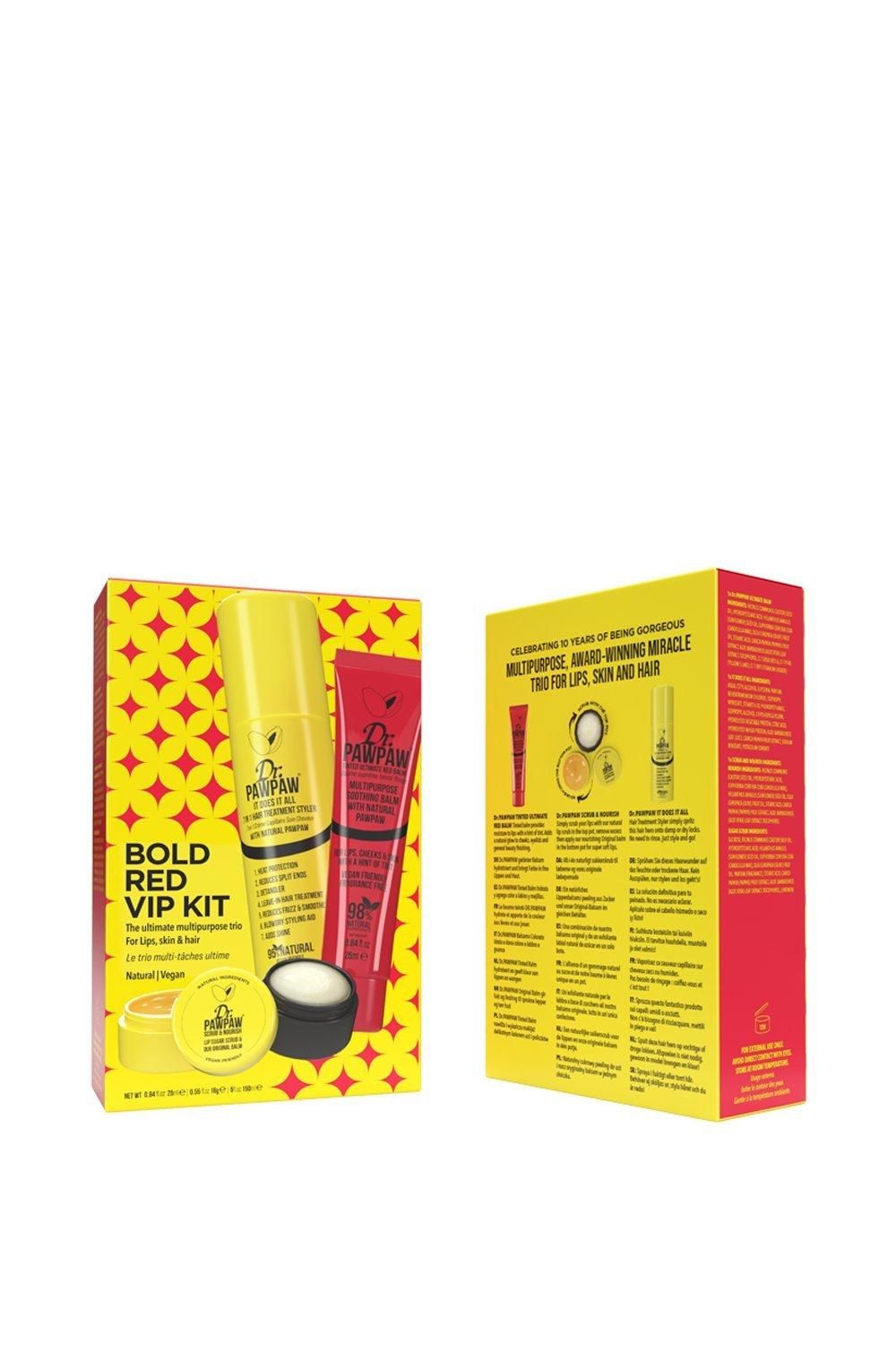 Bold Red VIP Lip Care Kit Gift Set
