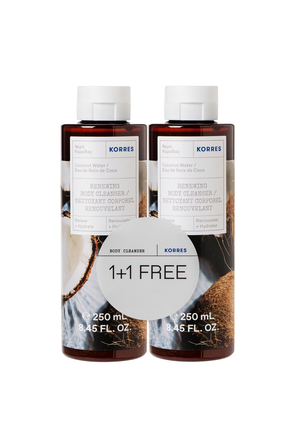 Coconut Water Body Cleanser 1+1 250ml Gift Set