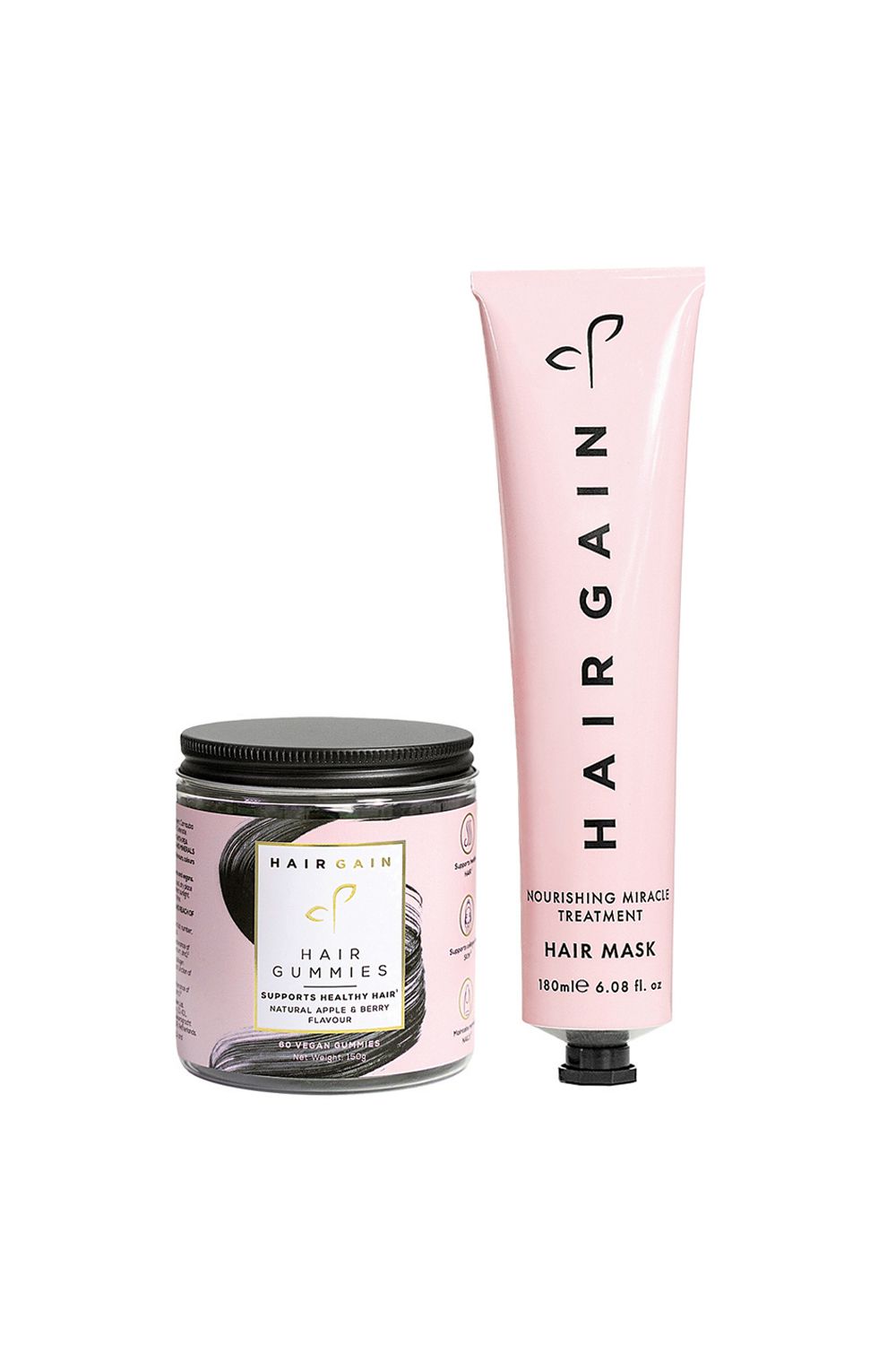 Hair Gummies (1 Month Supply) + Hair Gain 180ml Hair Mask