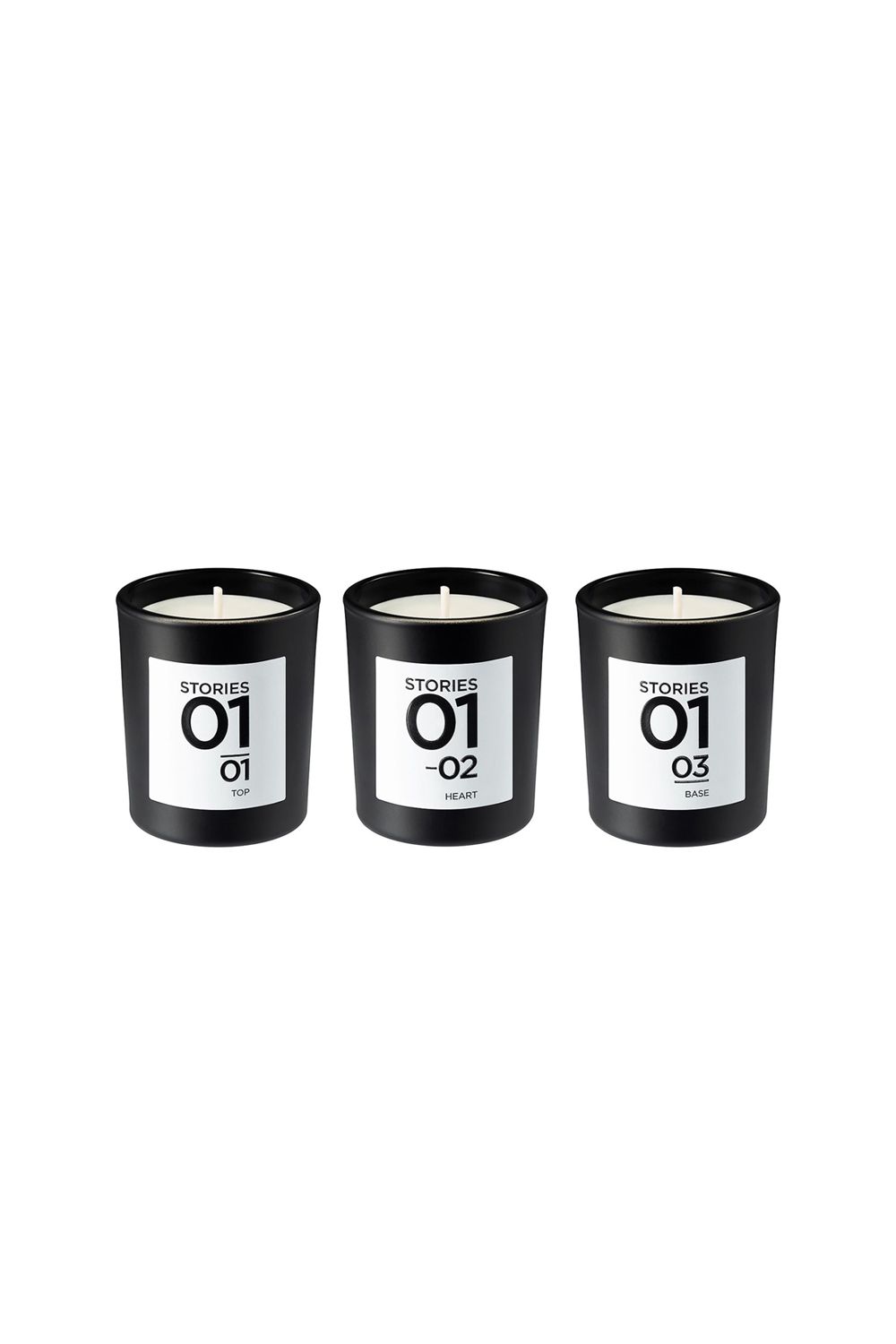 No.01 Bougie Parfumée Scented Candle Trio