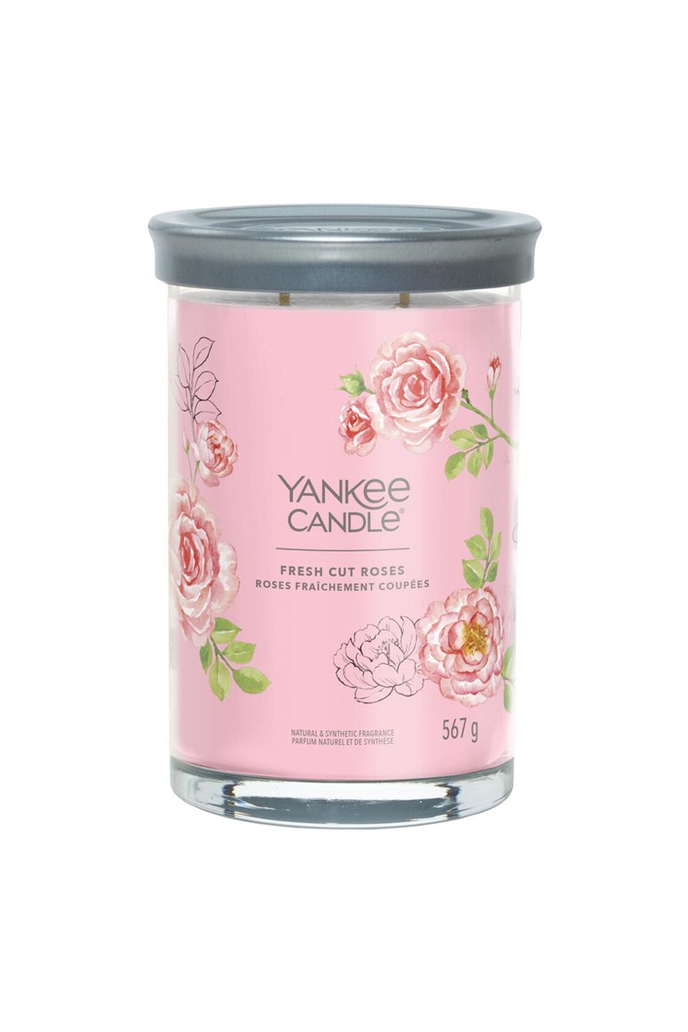 Signature Large Tumbler Candle - Fresh Cut Roses 567g